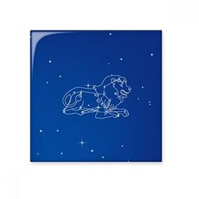 Dıythinker Yıldız Evren Aslan Takımyıldızı Desenli 10x10 cm Seramik Karo