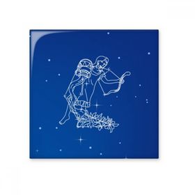 Dıythinker Yıldız Evren Kova Takımyıldızı Desenli Seramik Biske Fayans 20x20 cm Seramik Karo
