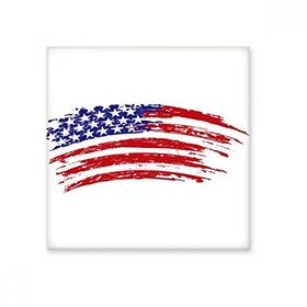 Dıythinker Yıldızlar ve Şeritler Bükülür Amerika Ülke Bayrağı 15x15 cm Seramik Karo