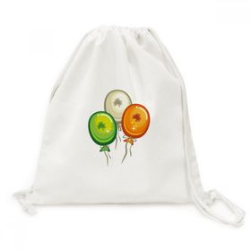 Dıythinker Yonca Balon İrlanda St.Patrick Günü Tuval İpli Sırt Çantası