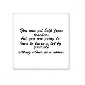 Dıythinker You Need To Study By Yourself Alıntı 10x10 cm Seramik Karo