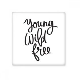 Dıythinker Young Wild Ücretsiz Alıntı Seramik Bisque Fayans 20x20 cm Seramik Karo
