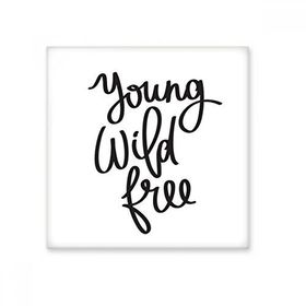 Dıythinker Young Wild Ücretsiz Alıntı Seramik Bisque Fayans 20x20 cm Seramik Karo