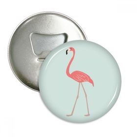 Dıythinker Yürüme Flamingo Desenli Yuvarlak Şişe Açacağı Buzdolabı Mıknatısı Rozet