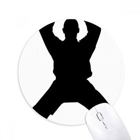 Dıythinker Yuvarlak Çin Çin Shaolin Kung Fu Kültürü Kaymaz Kauçuk Fare Altlığı