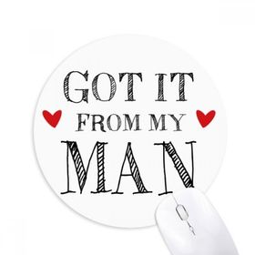 Dıythinker Yuvarlak for My Woman It from Present Kaymaz Kauçuk Fare Altlığı
