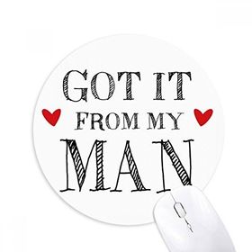 Dıythinker Yuvarlak for My Woman It from Present Kaymaz Kauçuk Fare Altlığı