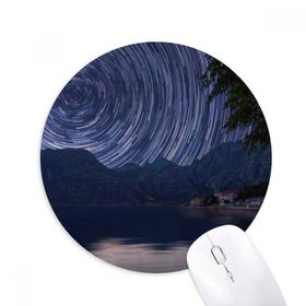 Dıythinker Yuvarlak Light-year Stars Dark Night Sky Kaymaz Kauçuk Fare Altlığı