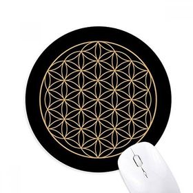Dıythinker Yuvarlak Şekil Geometri Daire Totem Kaymaz Kauçuk Fare Altlığı
