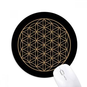 Dıythinker Yuvarlak Şekil Geometri Daire Totem Kaymaz Kauçuk Fare Altlığı