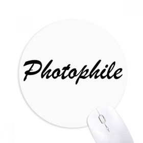 Dıythinker Yuvarlak Şık Kelime Fotofil Kaymaz Kauçuk Fare Altlığı