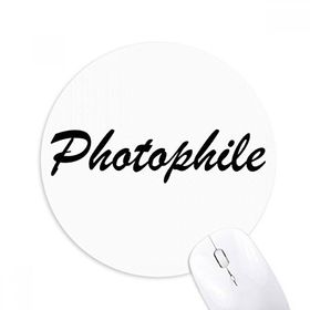 Dıythinker Yuvarlak Şık Kelime Fotofil Kaymaz Kauçuk Fare Altlığı