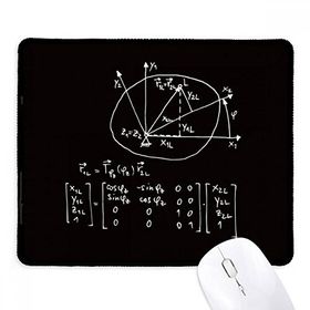 Dıythinker Yuvarlak Siyah Matematik Kowledge Kaymaz Fare Altlığı