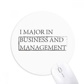 Dıythinker Yuvarlak Sözü I Major in Business and Management Kaymaz Kauçuk Fare Altlığı