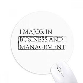 Dıythinker Yuvarlak Sözü I Major in Business and Management Kaymaz Kauçuk Fare Altlığı