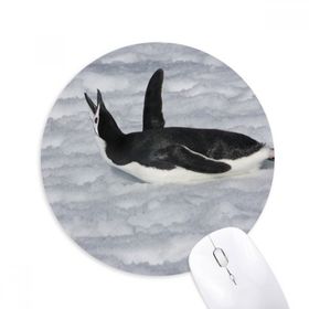 Dıythinker Yuvarlak Su Siyah Antarktik Penguen Resim Kaymaz Kauçuk Fare Altlığı