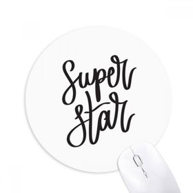 Dıythinker Yuvarlak Super Star Alıntı Kaymaz Kauçuk Fare Altlığı