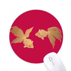 Dıythinker Yuvarlak Tablo Japon Kültürü Balık Kaymaz Kauçuk Fare Altlığı