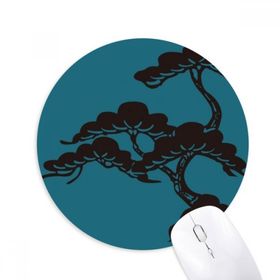 Dıythinker Yuvarlak Tablo Japon Kültürü Mavi Kaymaz Kauçuk Fare Altlığı
