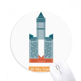 Dıythinker Yuvarlak Taiwan Hotel 85 Sky Tower Kaymaz Kauçuk Fare Altlığı
