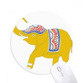 Dıythinker Yuvarlak Tayland Sarı Fil Kalkanı Kaymaz Kauçuk Fare Altlığı