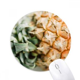 Dıythinker Yuvarlak Taze Tropik Meyve Ananas Resim Kaymaz Kauçuk Fare Altlığı