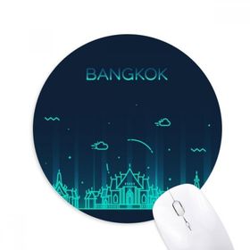Dıythinker Yuvarlak Thai Gümrük Kültürü Gölge Bangkok Kaymaz Kauçuk Fare Altlığı