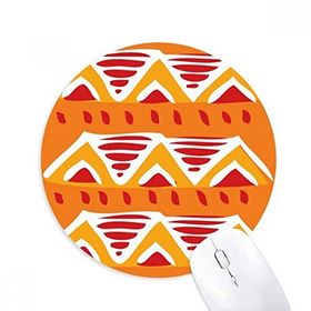 Dıythinker Yuvarlak Triangle Hills Meksika Totems Antik Medeniyet Kaymaz Kauçuk Fare Altlığı