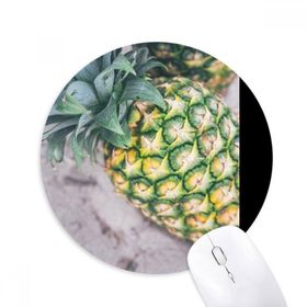 Dıythinker Yuvarlak Tropik Meyve Fotoğraf Çekimi Ananas Resim Kaymaz Kauçuk Fare Altlığı