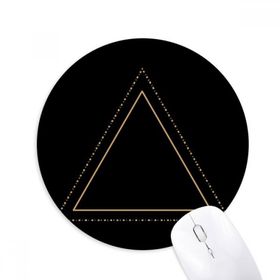 Dıythinker Yuvarlak Üçgen Totem Desenli Geometri Kaymaz Kauçuk Fare Altlığı