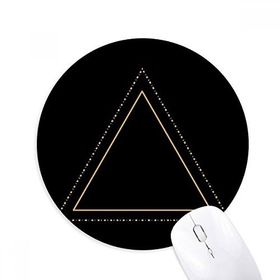 Dıythinker Yuvarlak Üçgen Totem Desenli Geometri Kaymaz Kauçuk Fare Altlığı