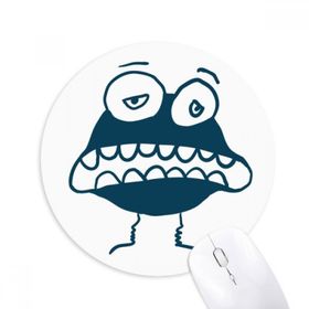 Dıythinker Yuvarlak Universe Alien Monster Alien Creature Kaymaz Kauçuk Fare Altlığı