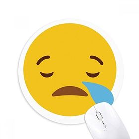 Dıythinker Yuvarlak Uyku Sarı Sevimli Online Sohbet Kaymaz Kauçuk Fare Altlığı