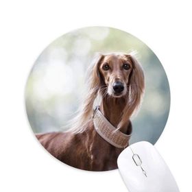 Dıythinker Yuvarlak Uzun lu Köpek Hayvan Resmi Kaymaz Kauçuk Fare Altlığı
