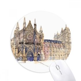 Dıythinker Yuvarlak Westminster Abbeyof London Kaymaz Kauçuk Fare Altlığı