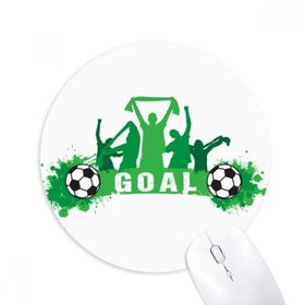 Dıythinker Yuvarlak Win Futbol Spor Kaymaz Kauçuk Fare Altlığı