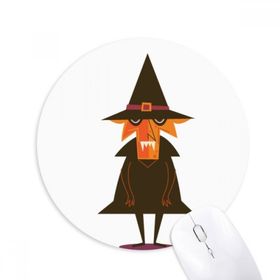 Dıythinker Yuvarlak Wizard Korku Cadılar Bayramı Hayalet Mutlu Kaymaz Kauçuk Fare Altlığı