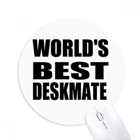 Dıythinker Yuvarlak World's Best Deskmate Mezuniyet Sezonu Kaymaz Kauçuk Fare Altlığı