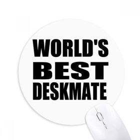 Dıythinker Yuvarlak World's Best Deskmate Mezuniyet Sezonu Kaymaz Kauçuk Fare Altlığı