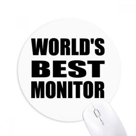 Dıythinker Yuvarlak World's Best Monitor Mezuniyet sezonu Kaymaz Kauçuk Fare Altlığı