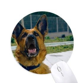Dıythinker Yuvarlak Yakışıklı Köpek Evcil Hayvan Fotoğrafçılık Resim Kaymaz Kauçuk Fare Altlığı