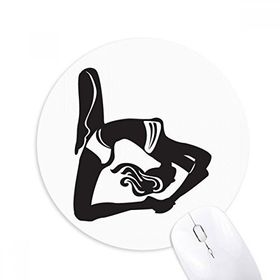 Dıythinker Yuvarlak Yoga Kız Streç Keep Healthy Sports Kaymaz Kauçuk Fare Altlığı