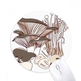 Dıythinker Yuvarlak Yummy Home Yemekleri Swamm İllüstrasyon Kaymaz Kauçuk Fare Altlığı