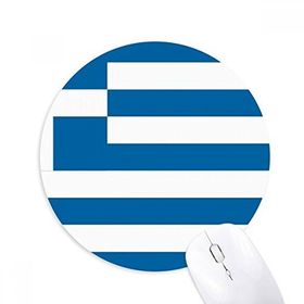 Dıythinker Yuvarlak Yunanistan Ulusal Bayrağı Avrupa Ülke Kaymaz Kauçuk Fare Altlığı