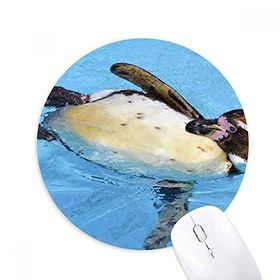Dıythinker Yuvarlak Yüzme Antarktik Penguen Bilim Doğa Resim Kaymaz Kauçuk Fare Altlığı