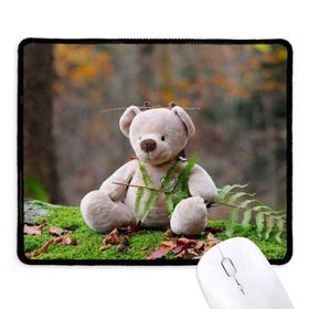 Dıythinkercak Ayı Orman Bilim Doğa Kaymaz Siyah Başlıklı Kenarlar Mouse Pad