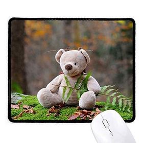 Dıythinkercak Ayı Orman Bilim Doğa Kaymaz Siyah Başlıklı Kenarlar Mouse Pad