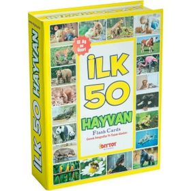 Diytoy 1352 İlk 50 Hayvan Flash Cards