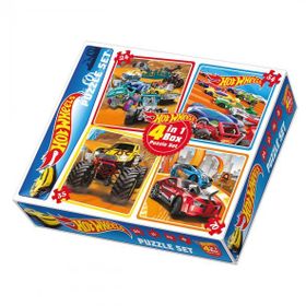 Diytoy 1895 4'lü Hot Wheels Puzzle Set