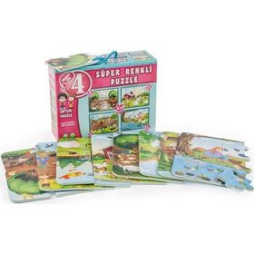 Diytoy 236721T Taşıtlar Super Renkli Puzzle